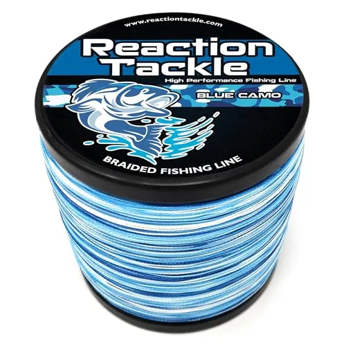 Reaction Tackle Braided Line Blue Camo 20lb 300yd