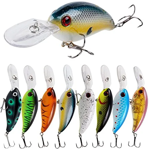 YONGZHI 8-Pack Multi-Jointed Crankbait Swimbait Set