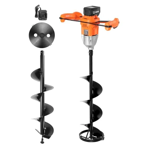 VEVOR 20V 8-Inch 2-in-1 Electric Ice and Earth Auger