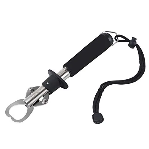 Entsport Stainless Steel Fish Lip Gripper with 33lb Scale