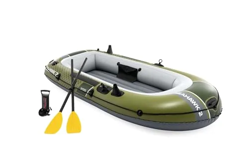 Intex Seahawk 2 Inflatable Boat with Oars and Pump