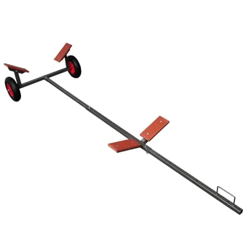 vidaXL Adjustable Boat Trailer for Kayaks up to 15ft