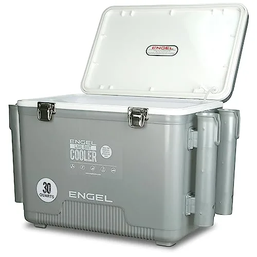 ENGEL 30QT Live Bait Cooler PRO with Rechargeable Aerator