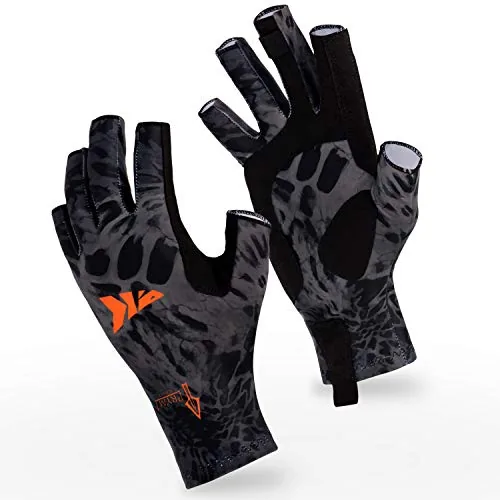 KastKing Sol Armis UPF50+ Fingerless Fishing Sun Gloves