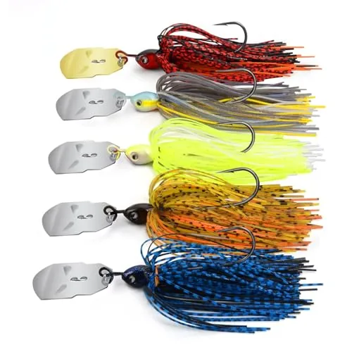 MadBite KastKing Bladed Jig 5-Pack Multi-Color Kit