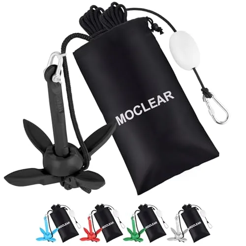 Moclear 1.5lb Folding Grapnel Kayak Anchor Kit
