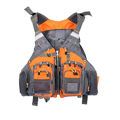 JKSPORTS Fly Fishing Vest Life Jacket with Removable Foam