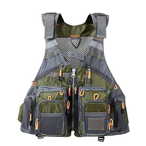 JKSPORTS Fly Fishing Vest Life Jacket with Removable Foam