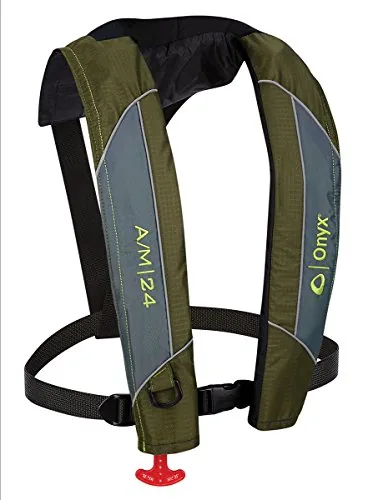 Onyx A/M-24 Auto/Manual Inflatable Life Jacket Green