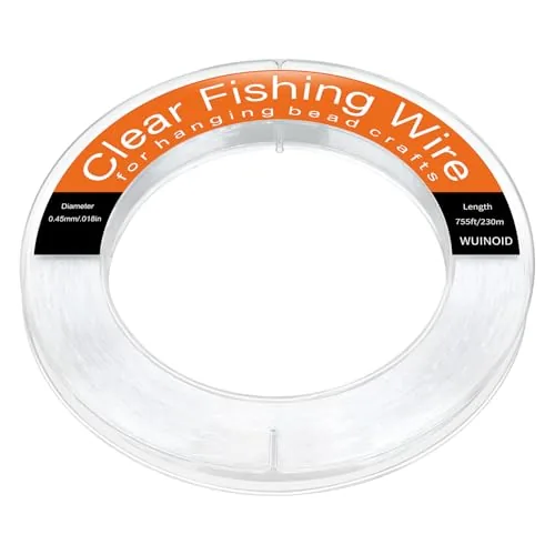 WUINOID Clear Monofilament Fishing Line 755ft 0.45mm