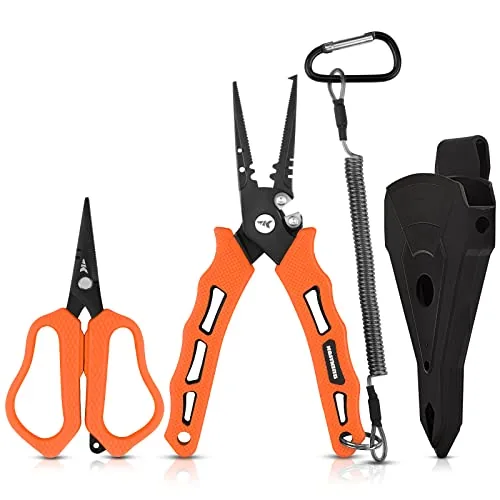 KastKing Cutthroat 7.5in Pliers and Braid Scissors Set