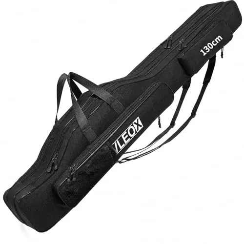 vleoX 3-Layer Fishing Rod Bag 130-190cm Folding Case