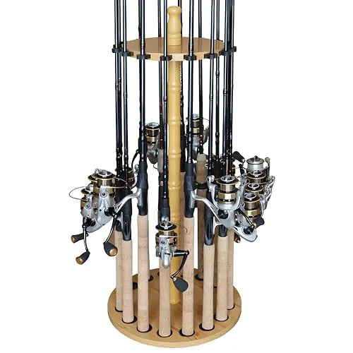 Rush Creek 16-Rod Round Rack Wood Grain Laminate