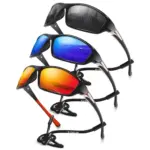 Foliful 3-Pack Polarized Wrap-Around Sports Sunglasses UV400