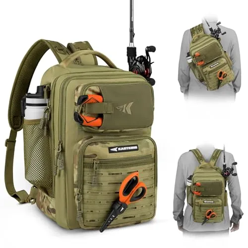 KastKing BlowBak Tactical Sling Fishing Backpack