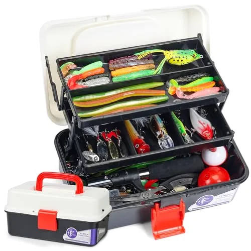 TCMBY 321-Pc Tackle Box Kit with Lures Included