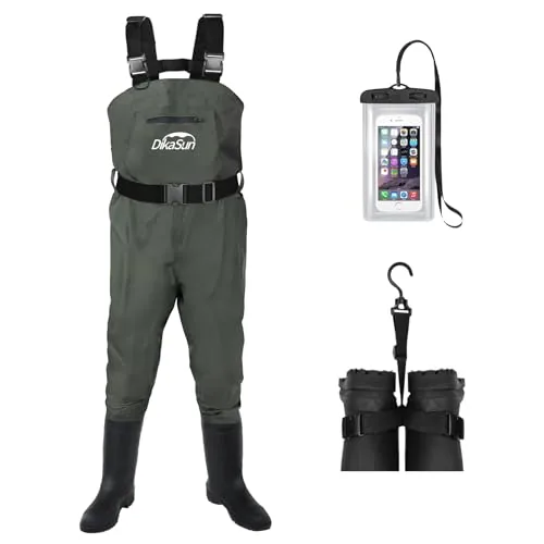 DikaSun 2-Ply Nylon/PVC Chest Waders with Boots