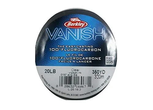 Berkley Vanish 6lb 250yd Clear Fluorocarbon Line
