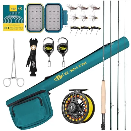 SF 5WT 9FT Fly Rod Combo Starter Kit