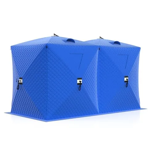 Garvee 6-8 Person Insulated Hub Ice Fishing Shelter