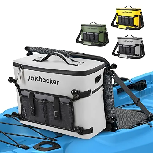 Yakhacker Kayak Seat-Back Cooler 16Hr Insulated Silver