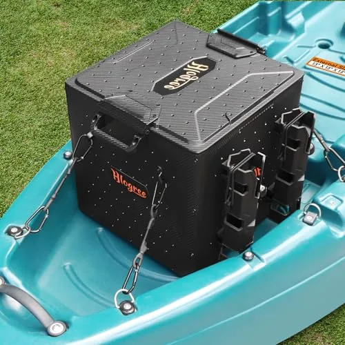 HLOGREE FlexCrate Kayak Fishing Crate 4 Rod Holders