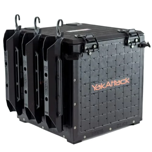 YakAttack BlackPak Pro 13x13 Fishing Crate with Rod Holders