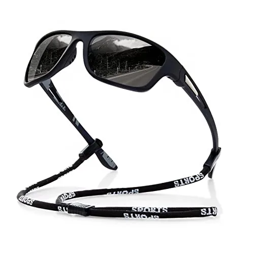Suoso Polarized Wrap-Around Sports Sunglasses UV400