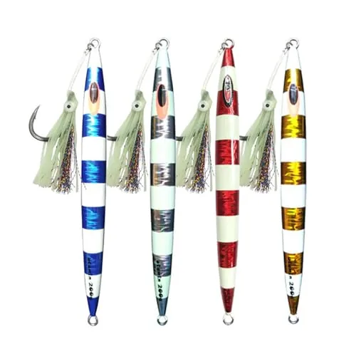 Feianoto 300g Slow Pitch Vertical Jig Glow Saltwater