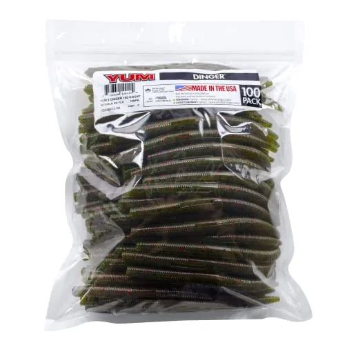 Yum Dinger Classic 5in Soft Worm 100-Pack