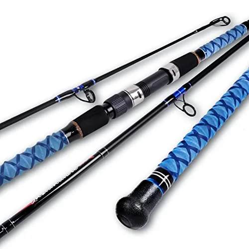 Fiblink 12ft 3-Piece Carbon Surf Spinning Rod