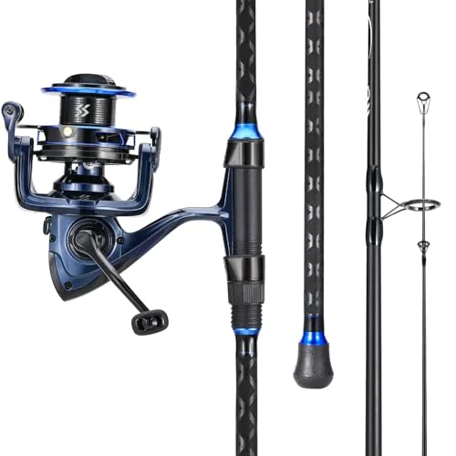 Sougayilang 9FT Surf Spinning Rod and 7000 Reel Combo