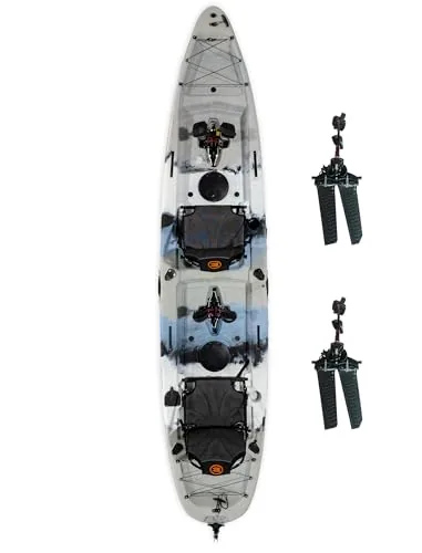 BKC Brooklyn 13.5 Tandem Pedal Kayak Storm Surge