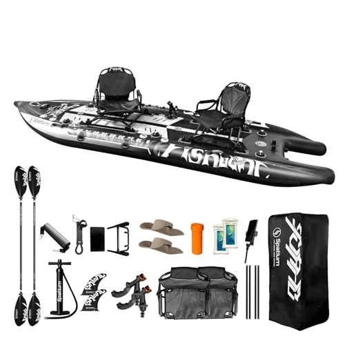 Spatium Tandem Inflatable Fishing SUP 12.5ft 1100lb Capacity