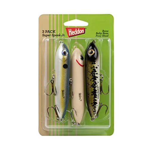 Heddon Super Spook Topwater Lure 3-Pack Salt and Fresh