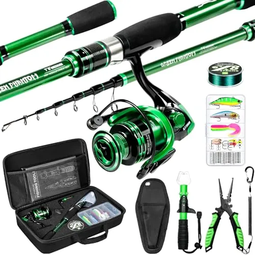 Ghosthorn Telescopic Rod and Reel Combo Travel Kit