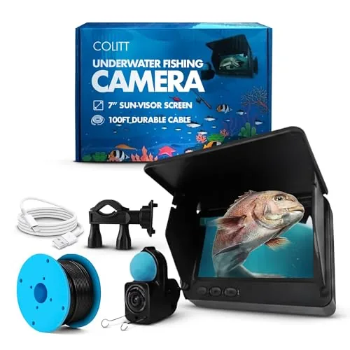 COLITT Portable Underwater Fishing Camera with Monitor