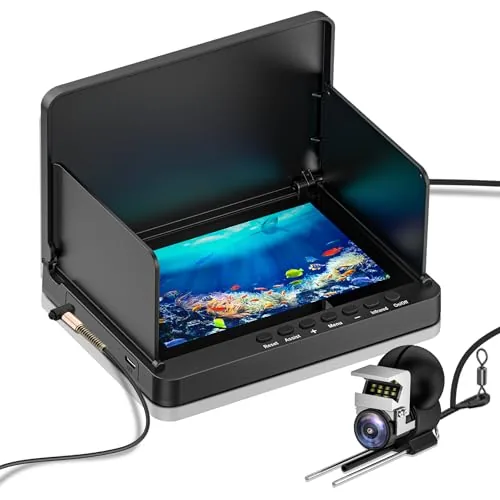 ZXBVSU Underwater Fishing Camera 5in IPS 100ft Cable