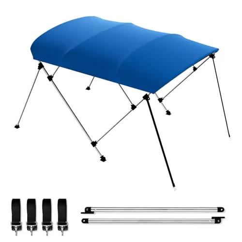 BESTMAN MARINE 4-Bow Bimini Top 8ft x 96in Stitched Boot