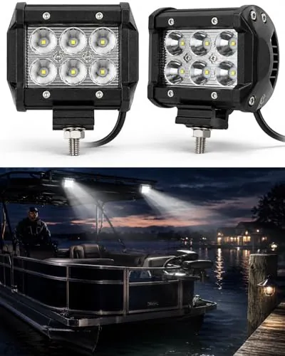 Shangyuan 18W Marine LED Docking Light IP67 2-Pack