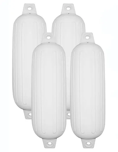TaylorMade 6x22in Boat Fender 4-Pack Heavy-Duty Vinyl