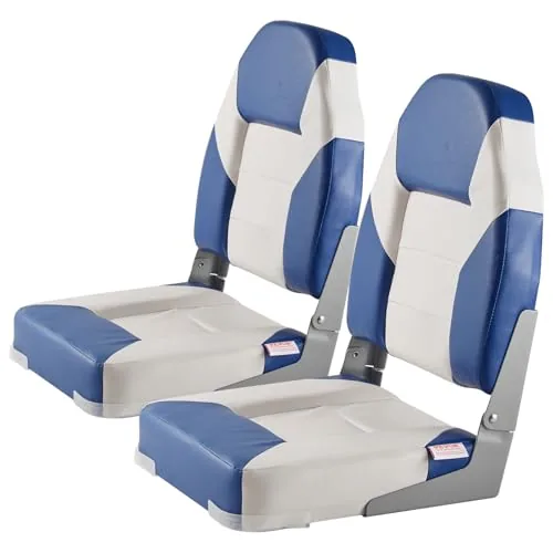 VEVOR 2-Pack Fold-Down Captain Boat Seats 21.85in