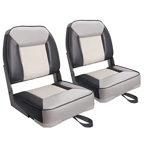 XGEAR Fold-Down Low Back Boat Seat, 2-Pack