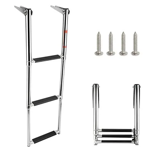 Amarine Made 3-Step Telescoping Boat Ladder 316 SS