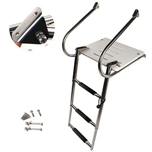 FUTURUP 3-Step Telescopic Swim Ladder with Dual Handrails