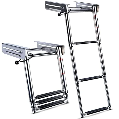 Marinebaby 3-Step Telescoping Slide Mount Boat Ladder