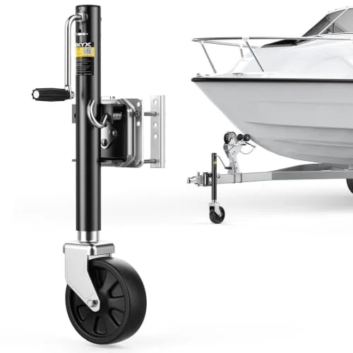KYX Swivel Bolt-On Trailer Jack 1500 lb 8" Wheel