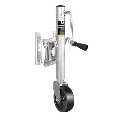 Torin 1000 lb Swivel Boat Trailer Jack with Wheel