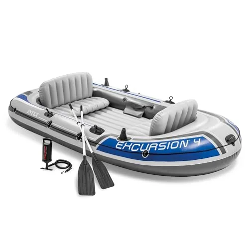 Intex Excursion 4-Person Inflatable Fishing Raft Set
