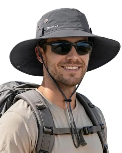 FURTALK Wide Brim Bucket Hat UPF Sun Protection